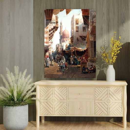 تابلوه علي شكل حي قديم