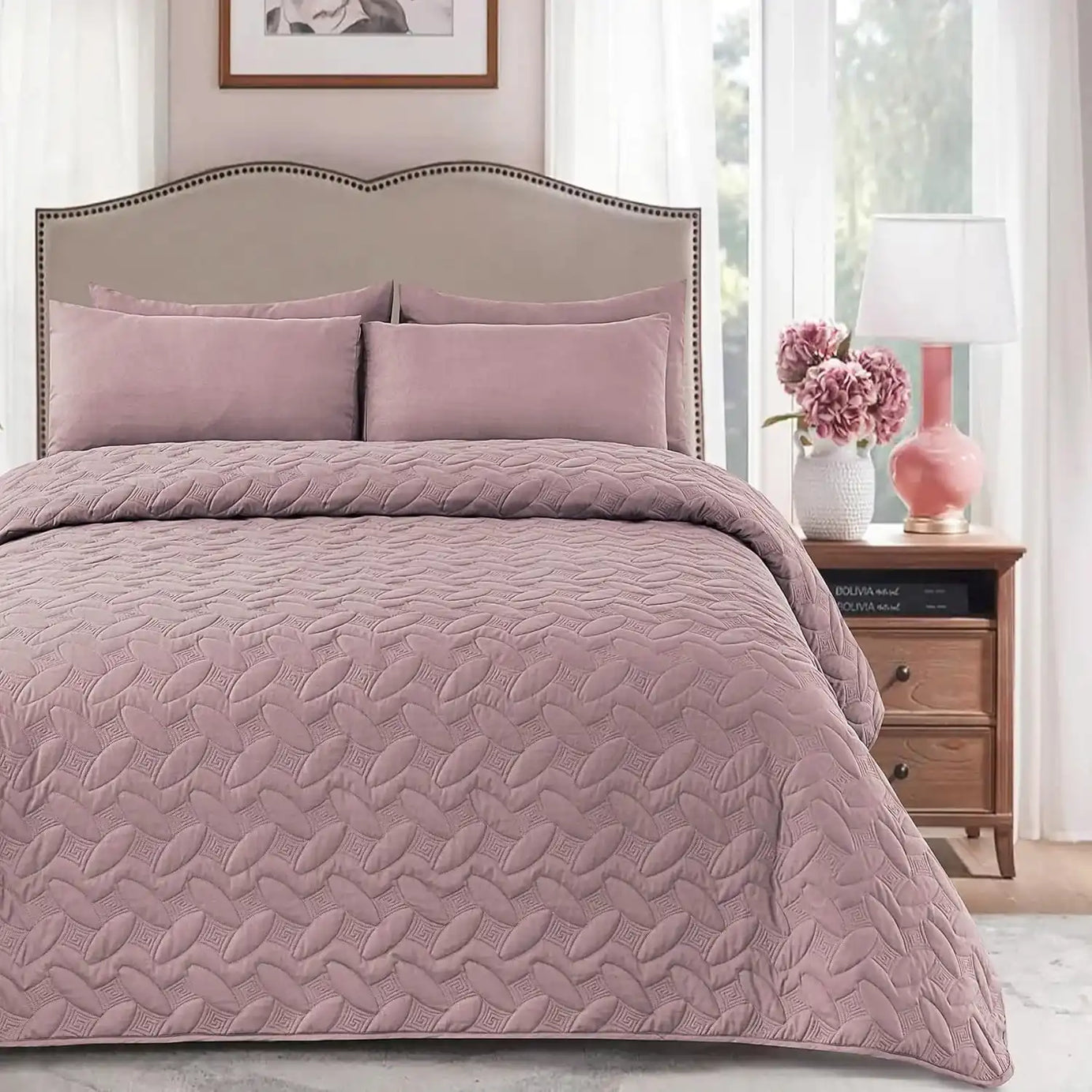 طقم مفرش سرير، 3 قطع