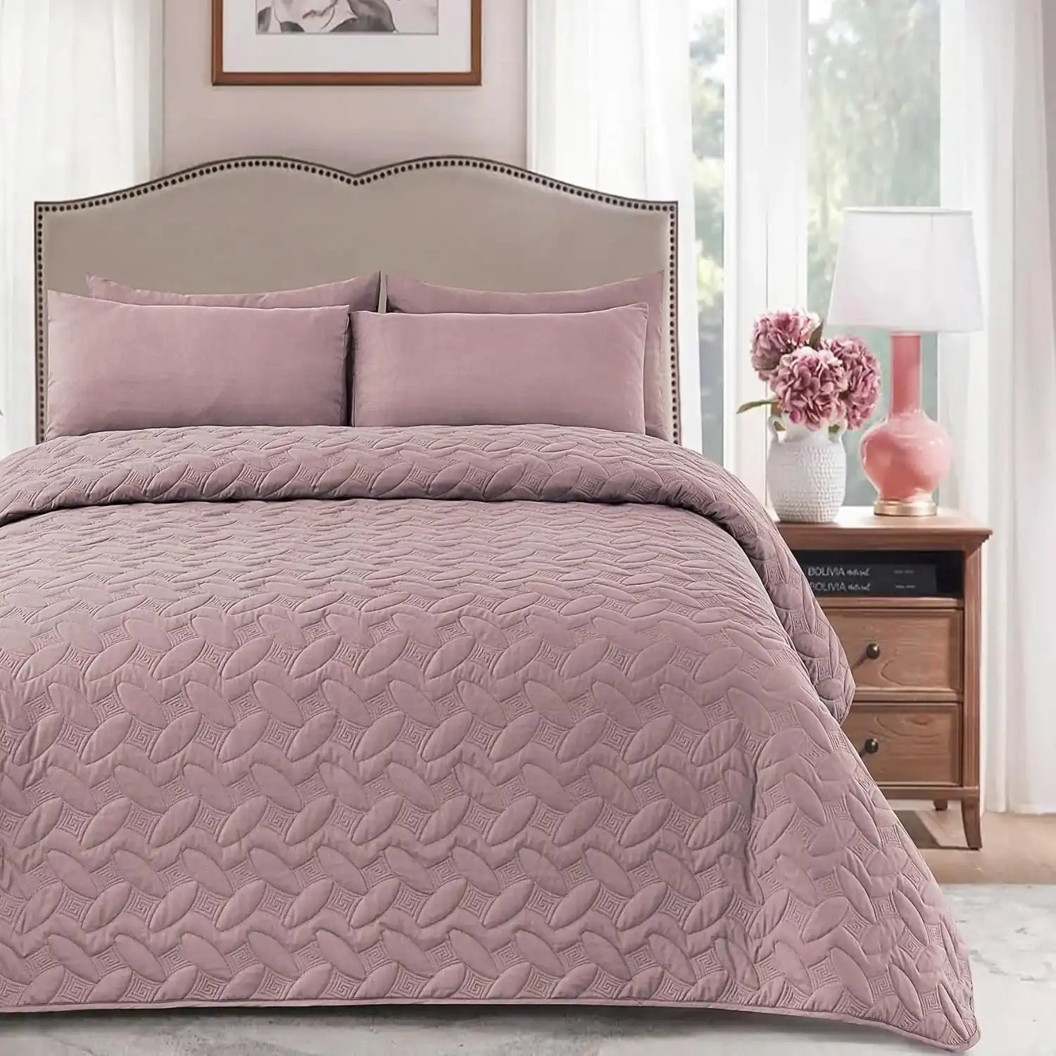 طقم مفرش سرير، 3 قطع