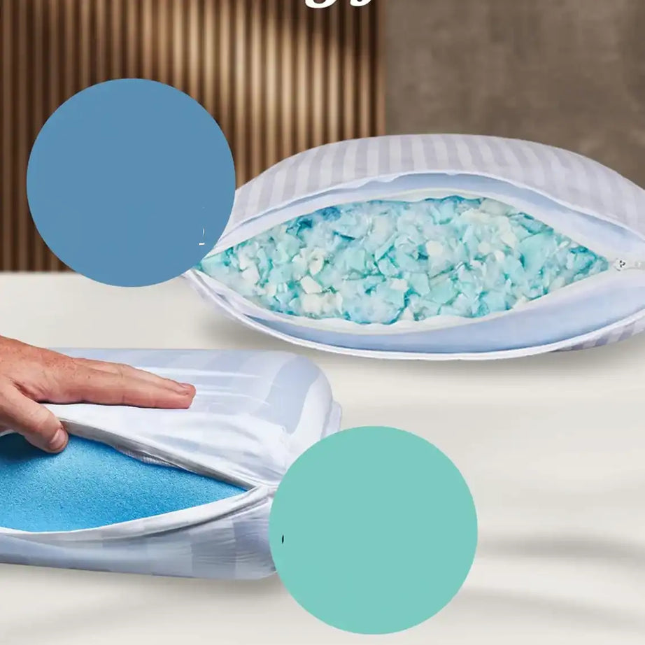 طقم وسائد جل، قطعتين