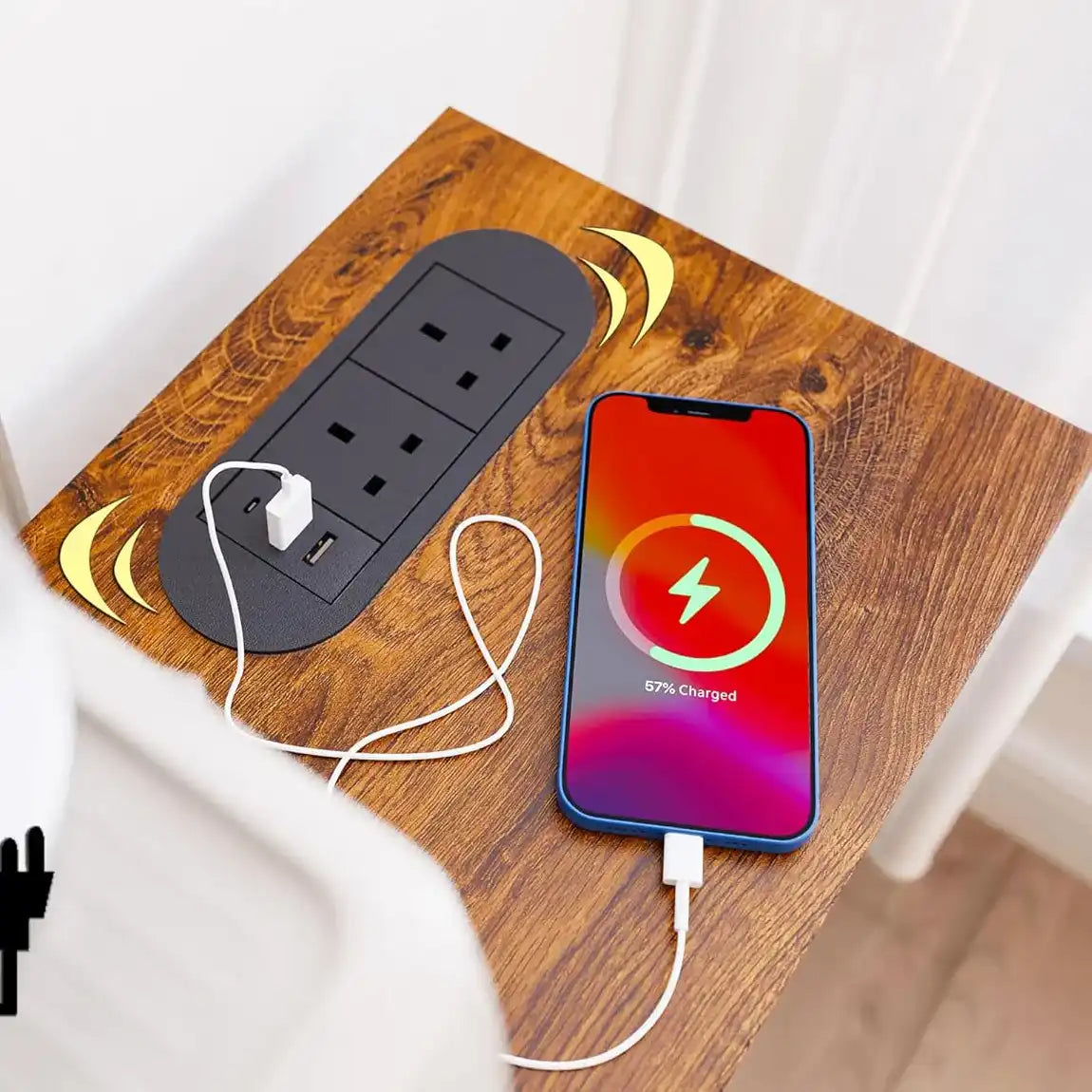 كونسول خشب و معدن، 120*30*90 سم