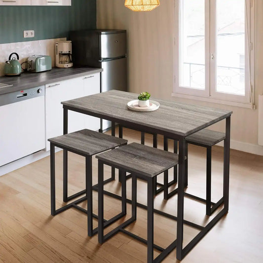 أنيقة سفرة معدن مع 4 كراسي لمسة عصرية - Baytuk