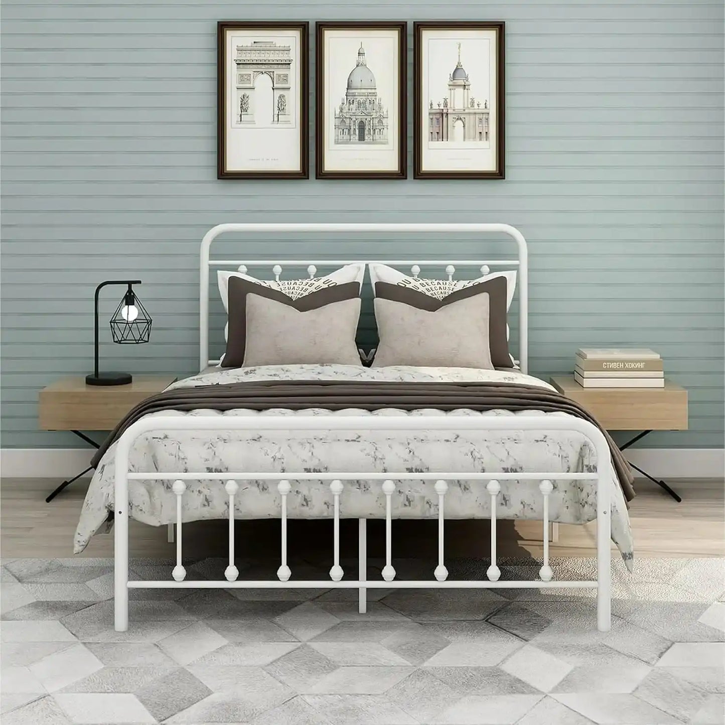 إطار سرير معدني، 120*200 سم