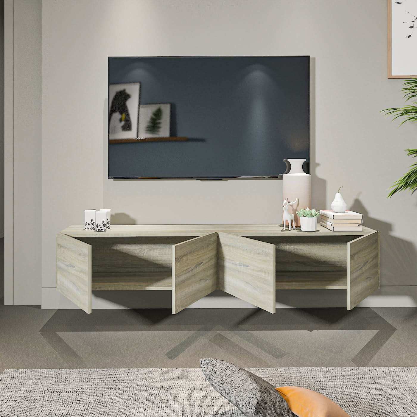 طاولة تلفاز معلقة - Baytuk