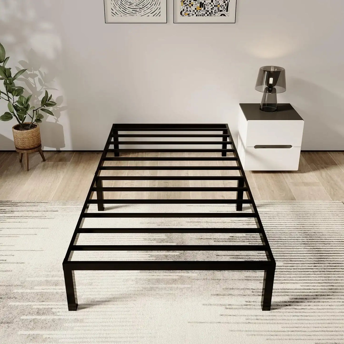 إطار سرير معدني، 100*190*30 سم