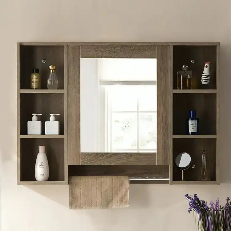 مرايا حمام عصرية مع أرفف تخزين - Baytuk