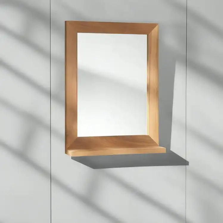 مرايا بتصميم بسيط مع رف - Baytuk