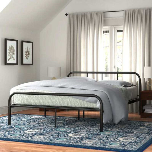 سرير معدني بتصميم بسيط - Baytuk