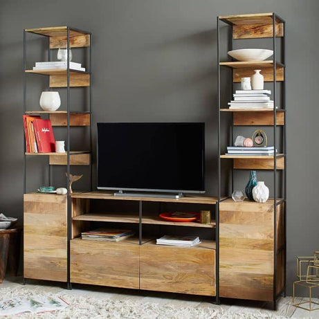 طاولة تلفاز مع وحدة أرفف - MODULUXE
