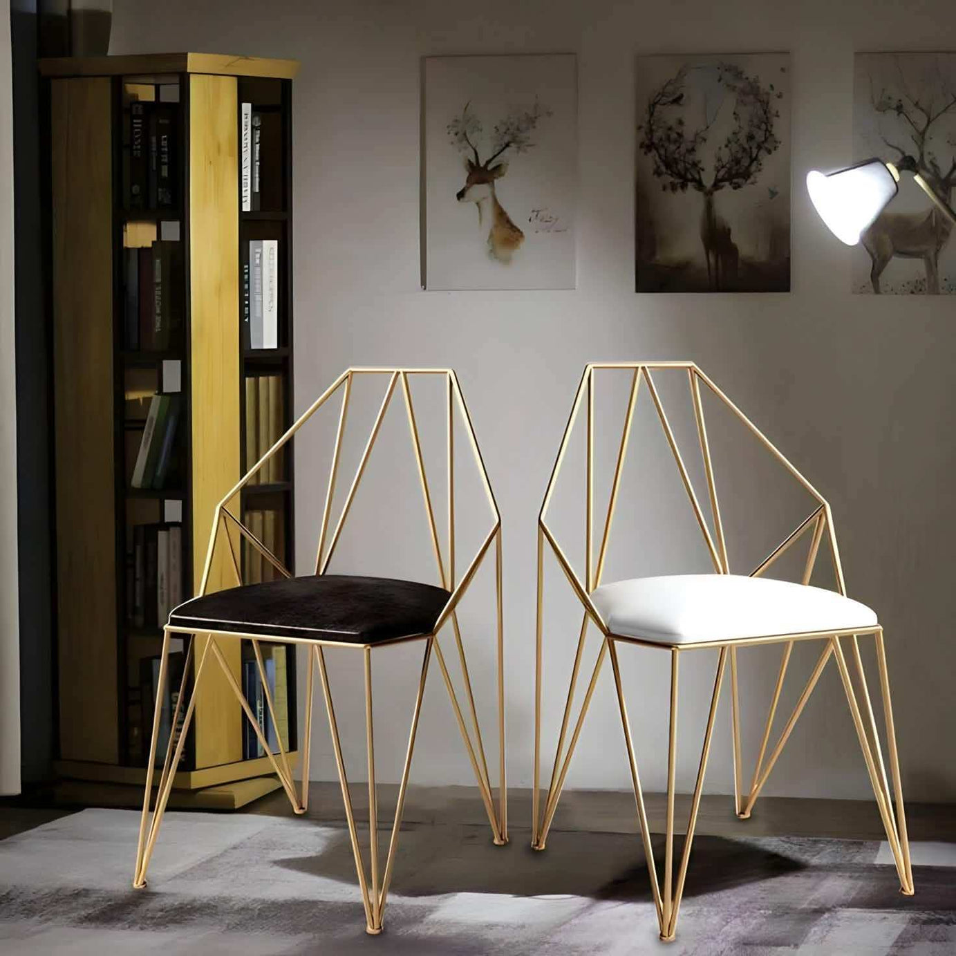 كرسي أنيق بمعدن جلد دعم مثالي - Baytuk