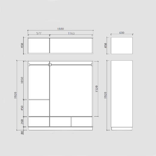 دولاب علي الطراز الياباني - TONE