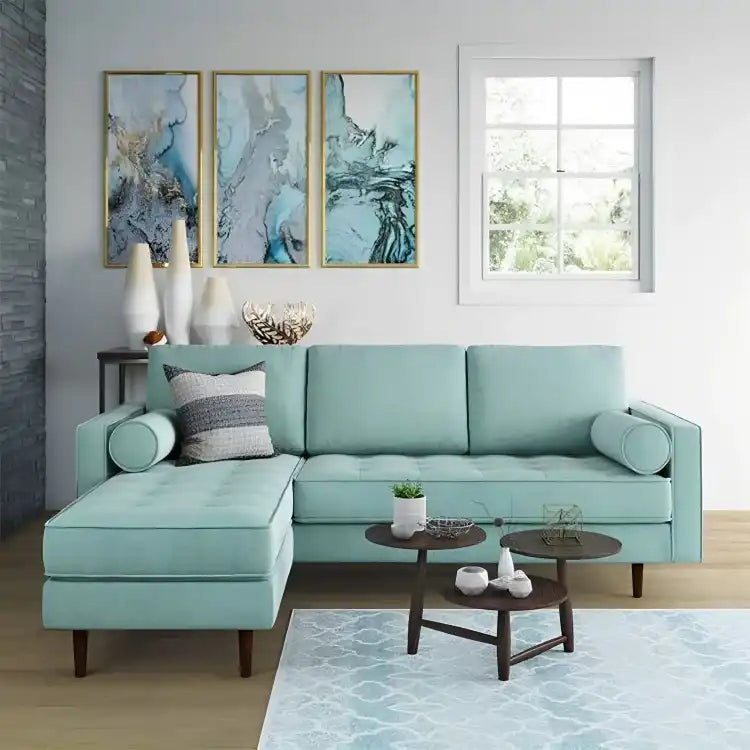 كنب زاوية خشب بتصميم حديث - Baytuk