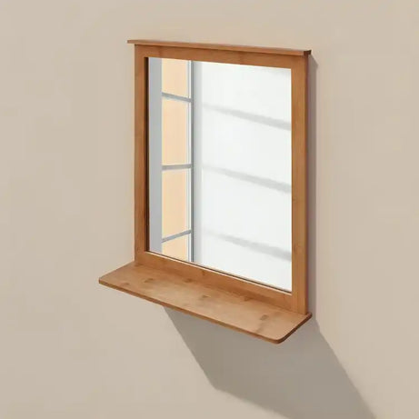 مرايا حائط أنيقة مع رف - Baytuk