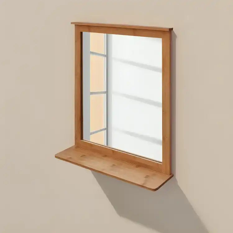 مرايا حائط أنيقة مع رف - Baytuk