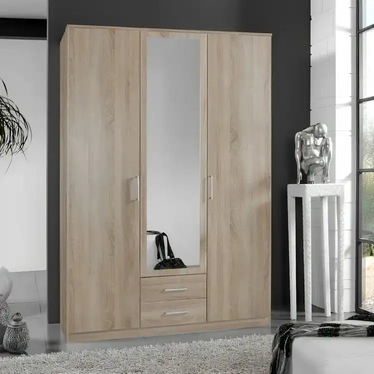 دولاب خشبي مزود بمرايا - Baytuk