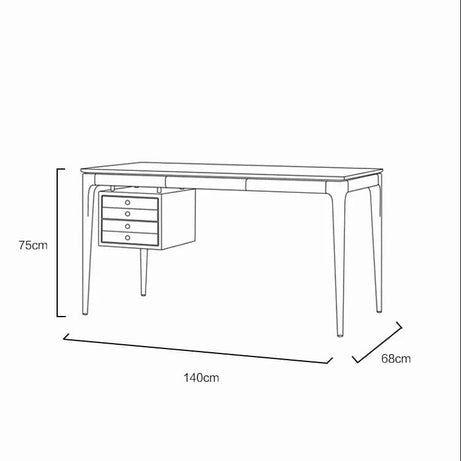 مكتب بأدراج خشبي - CLASSY