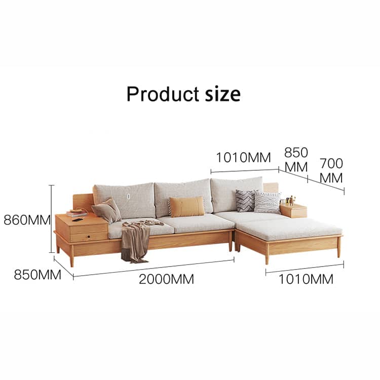 كنبة خشبية بزاوية - SELA