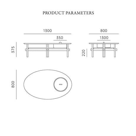 طاولة قهوة عصرية - LEGACY