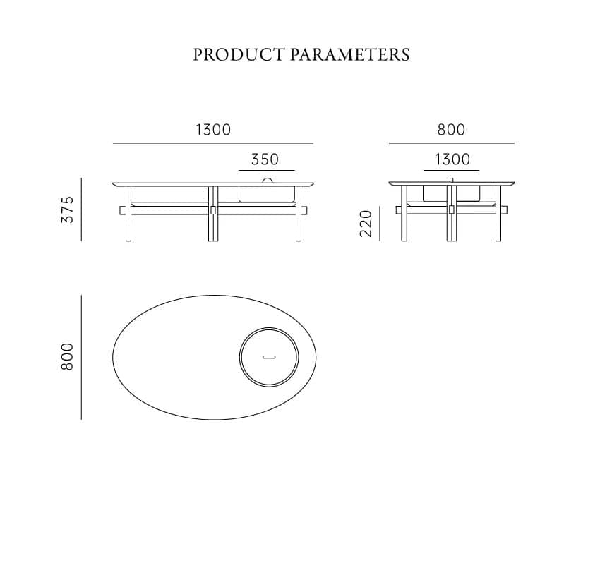 طاولة قهوة عصرية - LEGACY