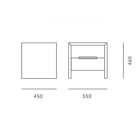 كومودينه خشبي مينامليست - CHANCE