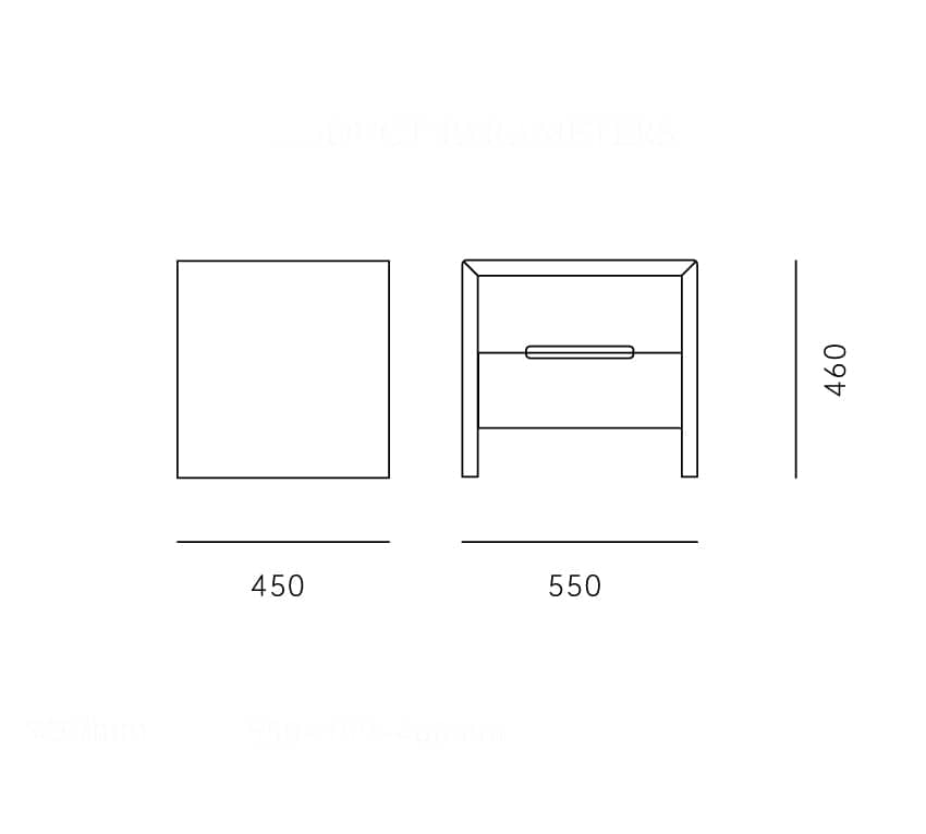 كومودينه خشبي مينامليست - CHANCE