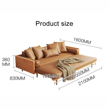 كنبة سرير جلدية عصرية - VELA