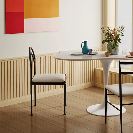 كرسي طعام معدني فاخر - COMFORT