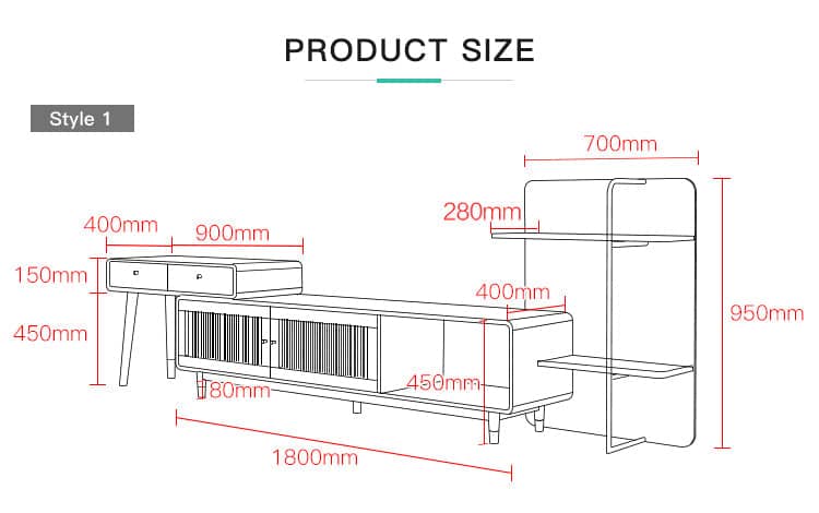 طاولة تلفاز حديثة - LEGACY