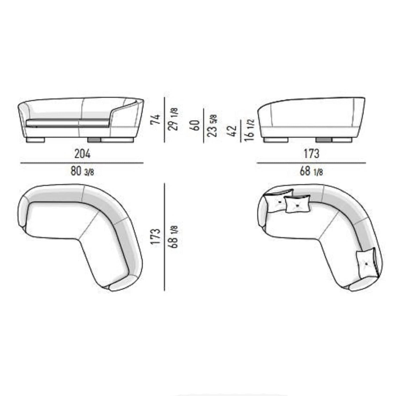 كنبة زاوية عصرية - MERA