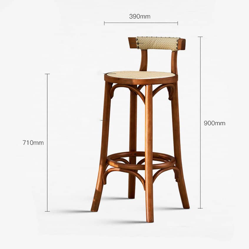 كرسي بار خشبي - BAYTK
