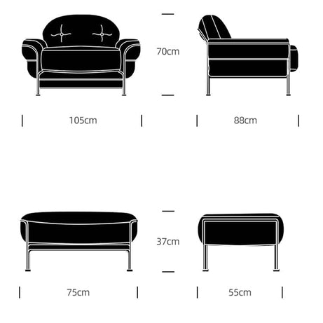 كرسي منفرد بتصميم حديث - COMFORT