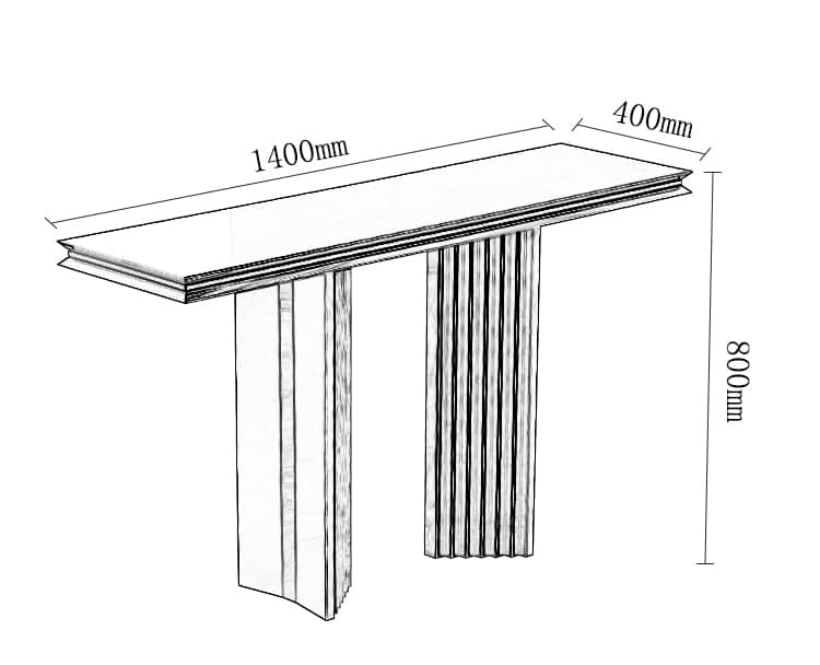 كونسول معدني أنيق - PINE