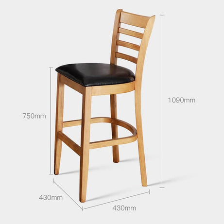 كرسي بار خشبي - BAYTK