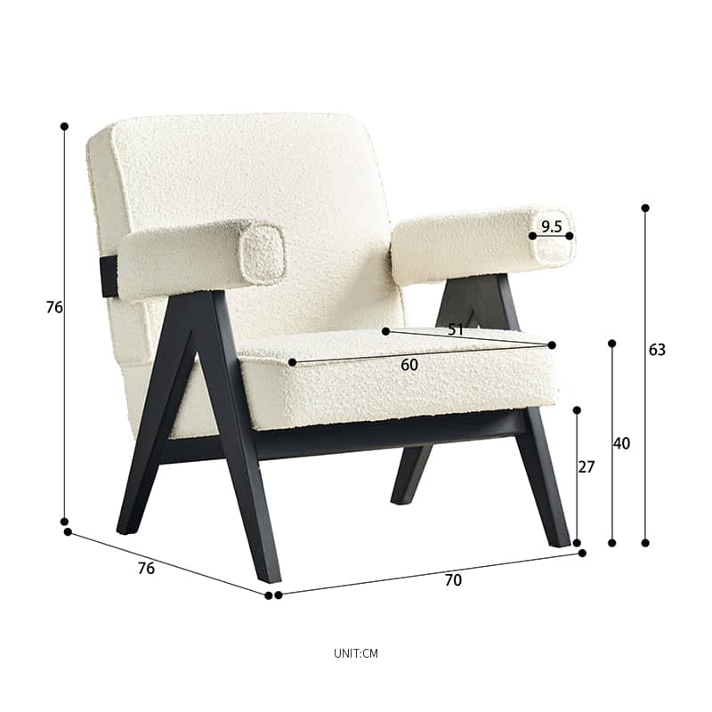 كرسي منفرد خشبي - SAGE
