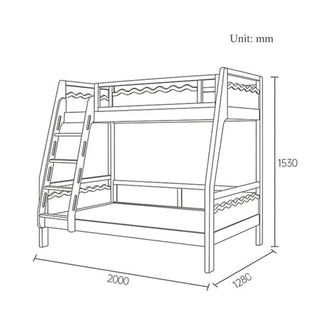 سرير بطابقين فاخر - ROW