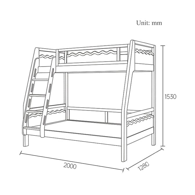 سرير بطابقين فاخر - ROW