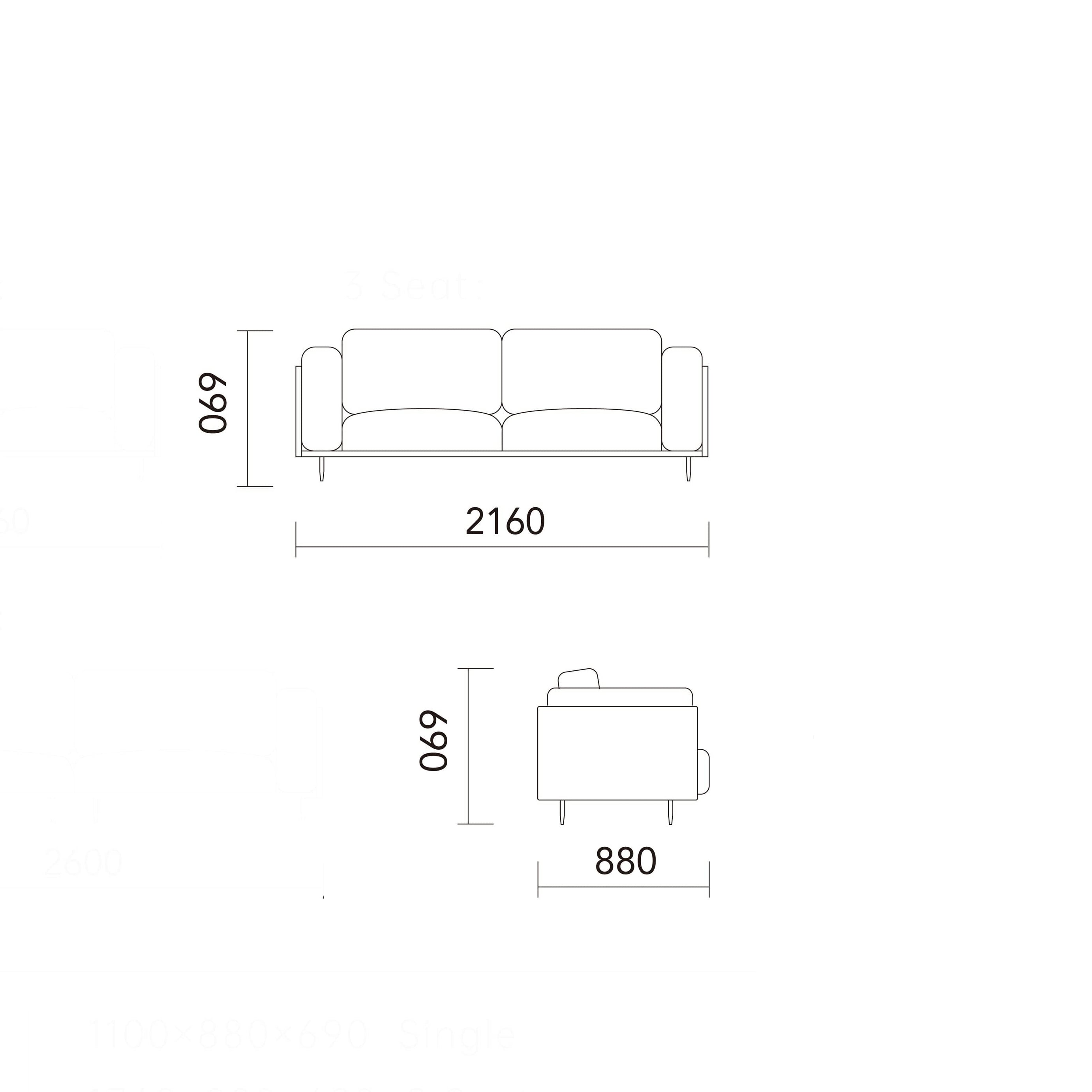 كنبة بتصميم عصري - WISE