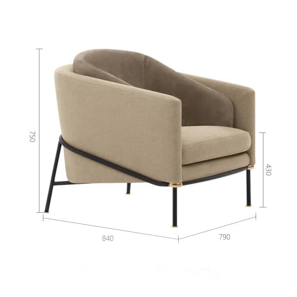 كرسي استرخاء معدني مميز - COMFORT