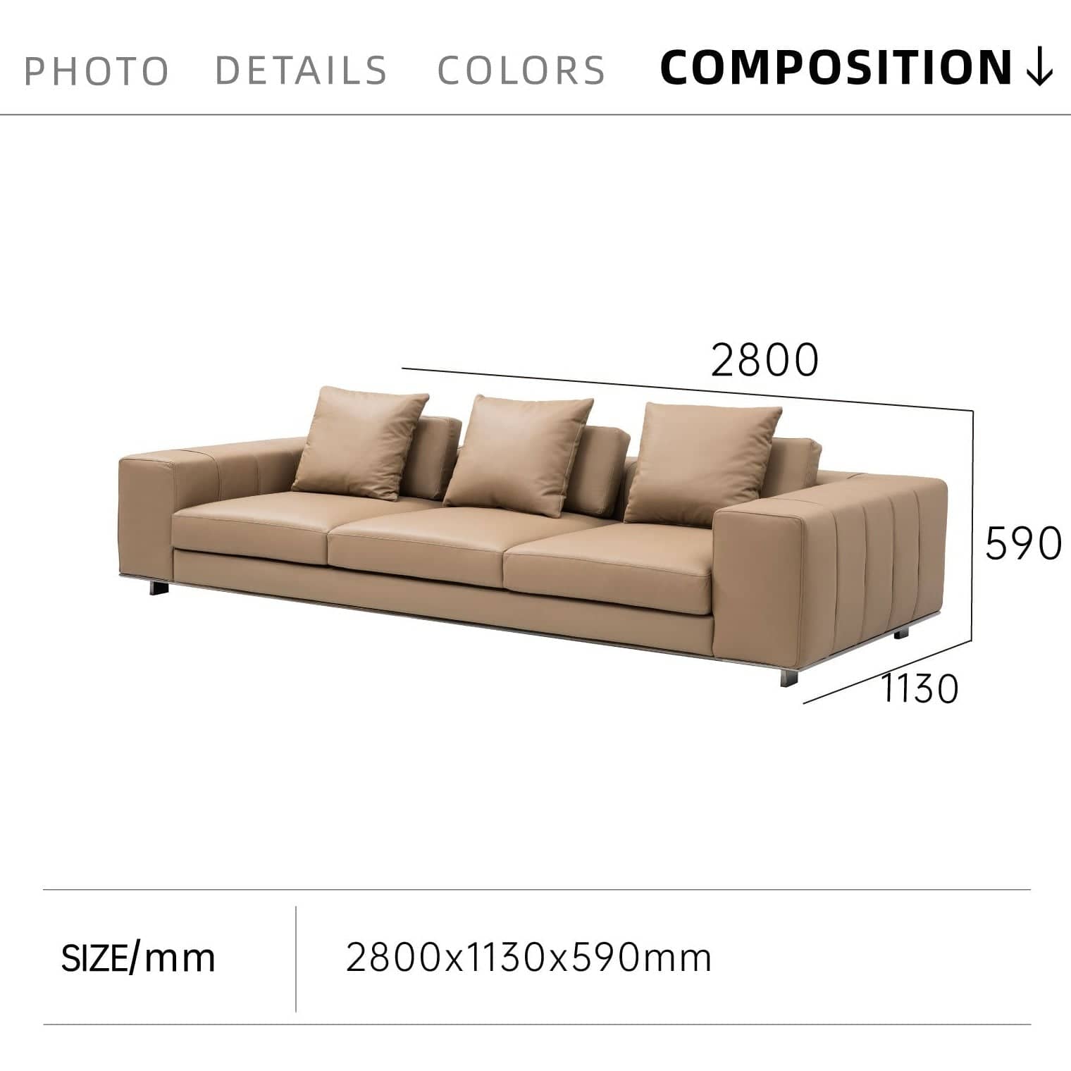 كنبة عصرية فاخرة - WISE