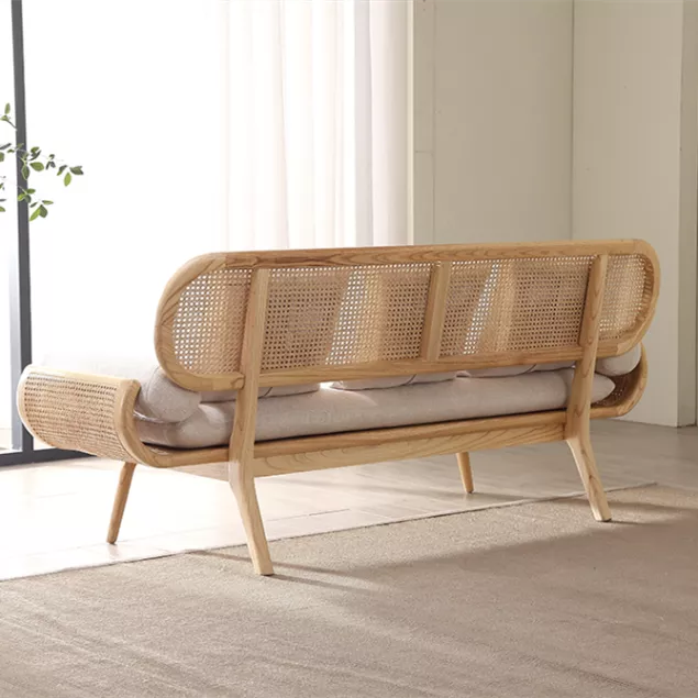 كنبة خشبي بنمط بوهيمي - SELA