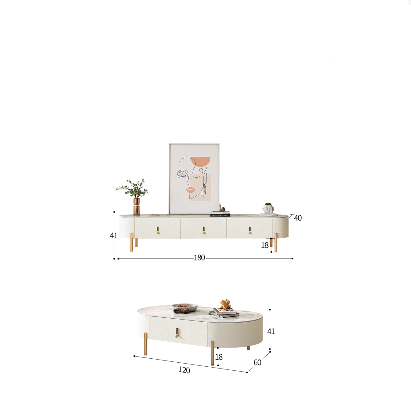 طقم طاولات فاخر - MODULUXE