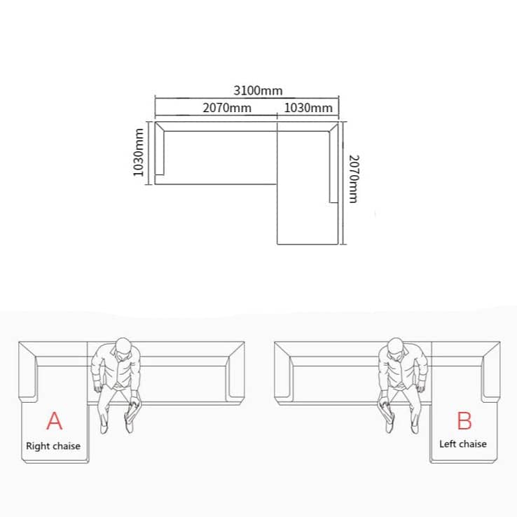 كنبة زاوية انيقة - VELA