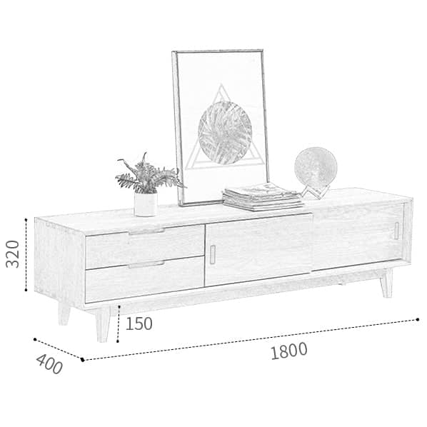 طاولة تلفاز مينامليست - LEGACY