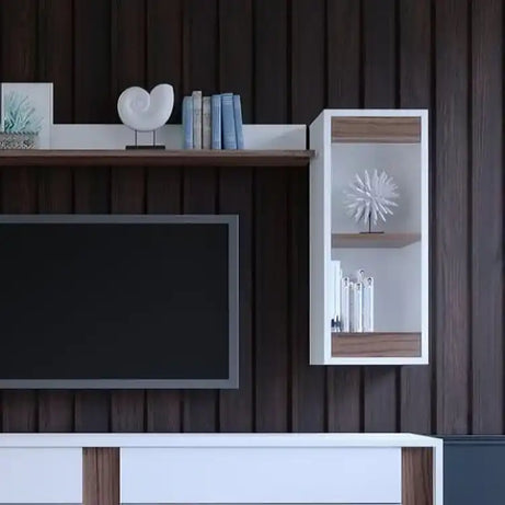 طاولة تلفاز مع وحدة علوية - Baytuk