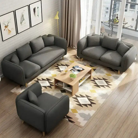 كنب حديث أنيق مع قماش قطيفة مريح - Baytuk