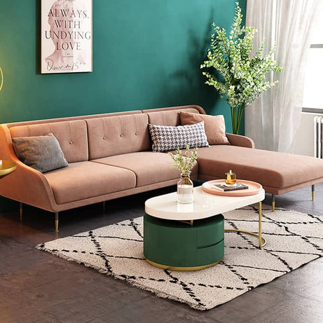 كنبة زاوية مخملية - MERA