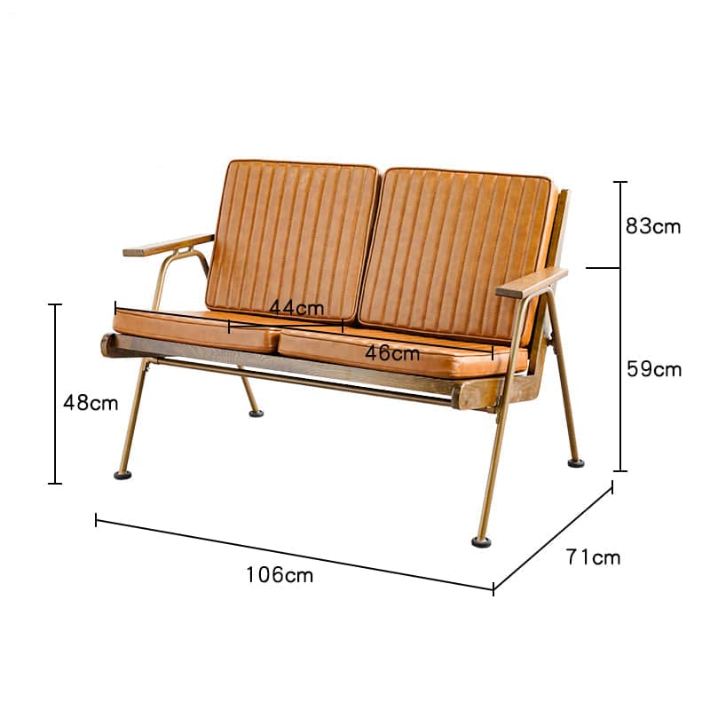 كنبة ثنائية جلد - VELA