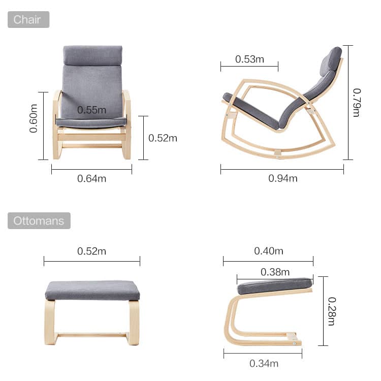كرسي استرخاء بتصميم مودرن - BAYTK