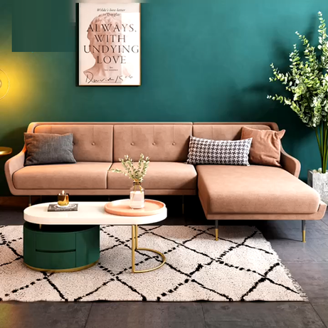 كنبة زاوية مخملية - MERA