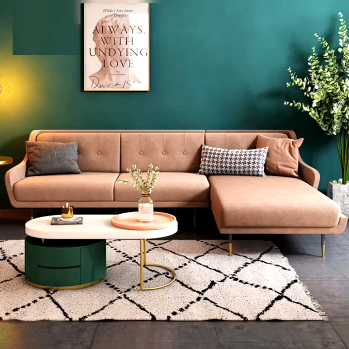 كنبة زاوية مخملية - MERA